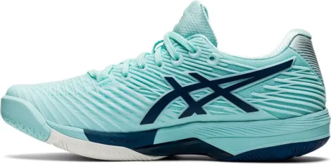 Кроссовки теннисные женские Asics SOLUTION SPEED FF 2 HARDCOURT бирюзово-серебряно-темно-синие 1042A136-403