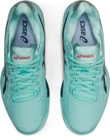 Кроссовки теннисные женские Asics SOLUTION SPEED FF 2 HARDCOURT бирюзово-серебряно-темно-синие 1042A136-403