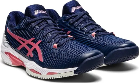 Кросівки тенісні жіночі Asics SOLUTION SPEED FF 2 HARDCOURT темно-синьо-біло-рожеві 1042A136-402