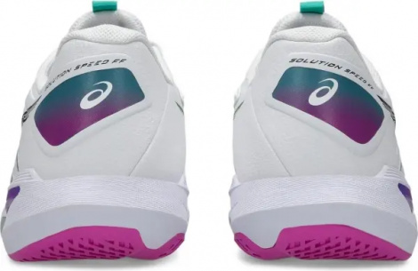 Кросівки тенісні Asics SOLUTION SPEED FF 4 біло-рожево-фіолетово-бірюзові 1041A532-101
