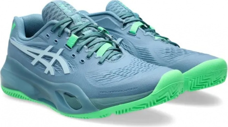 Кросівки тенісні Asics GEL-RESOLUTION X PADEL синьо-зелені 1041A492-403