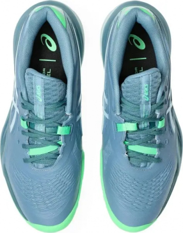 Кросівки тенісні Asics GEL-RESOLUTION X PADEL синьо-зелені 1041A492-403