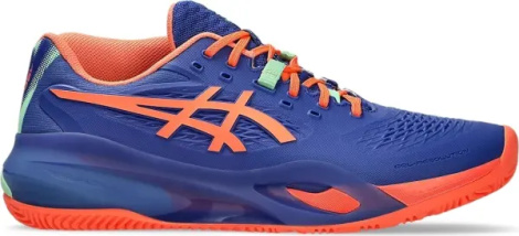 Кросівки тенісні Asics GEL-RESOLUTION X PADEL синьо-помаранчево-м'ятні 1041A492-402