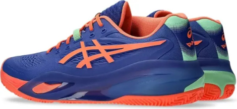Кросівки тенісні Asics GEL-RESOLUTION X PADEL синьо-помаранчево-м'ятні 1041A492-402