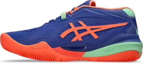 Кросівки тенісні Asics GEL-RESOLUTION X PADEL синьо-помаранчево-м'ятні 1041A492-402