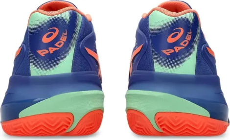 Кросівки тенісні Asics GEL-RESOLUTION X PADEL синьо-помаранчево-м'ятні 1041A492-402