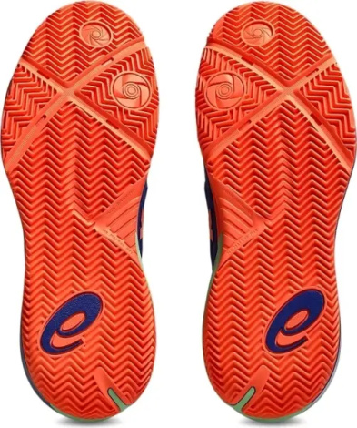 Кросівки тенісні Asics GEL-RESOLUTION X PADEL синьо-помаранчево-м'ятні 1041A492-402