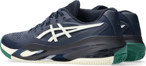 Кросівки тенісні Asics GEL-RESOLUTION X CLAY темно-синьо-біло-зелені 1041A485-400