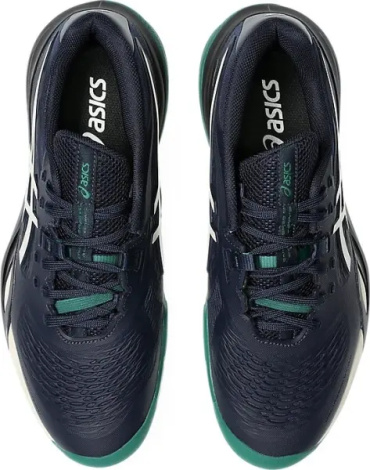 Кросівки тенісні Asics GEL-RESOLUTION X темно-синьо-біло-зелені 1041A481-400