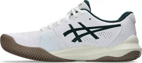 Кроссовки теннисные Asics GEL-CHALLENGER 14 CLAY бело-темно-зелено-коричневые 1041A449-104