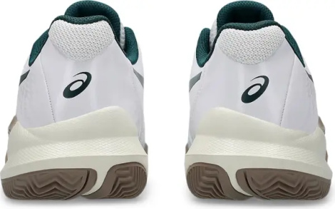 Кроссовки теннисные Asics GEL-CHALLENGER 14 CLAY бело-темно-зелено-коричневые 1041A449-104