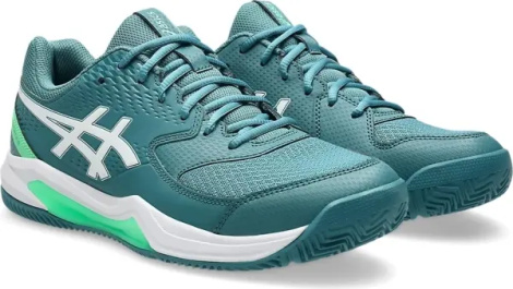 Кроссовки теннисные Asics GEL-DEDICATE 8 PADEL темно-зелено-бело-зеленые 1041A414-301