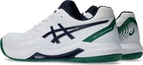 Кросівки тенісні Asics GEL-DEDICATE 8 ALL COURT біло-зелено-темно-сині 1041A408-105