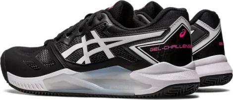 Кросівки тенісні Asics GEL-CHALLENGER 13 CLAY чорно-біло-рожеві 1041A221-003