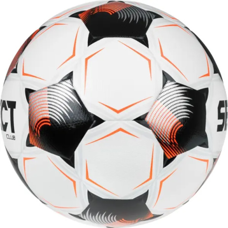Футбольный мяч Select CLUB DB (FIFA BASIC) V26 бело-оранжево-серебряный