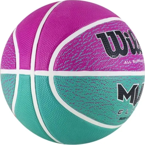 Баскетбольный мяч Wilson MVP ELITE розово-бирюзовый