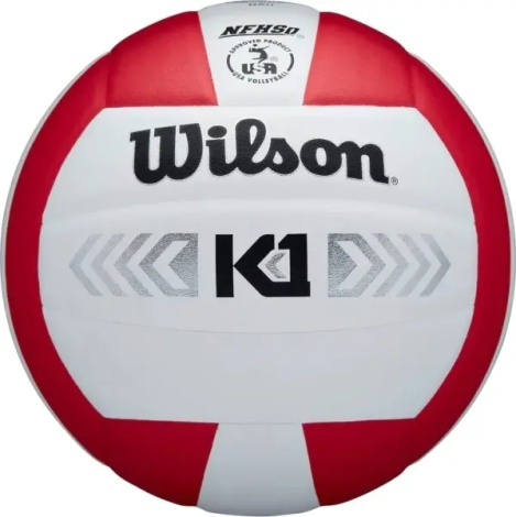 Волейбольный мяч Wilson K1 SILVER бело-красный