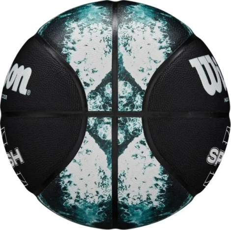 Баскетбольний набір Wilson SPLASH PRO (м'яч і насос у подарунковій коробці) чорно-бірюзово-білий