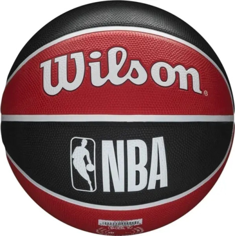 Баскетбольний набір Wilson NBA TEAM TEAM TRIBUTE CHICAGO BULLS (м'яч і насос у подарунковій коробці) червоно-чорний