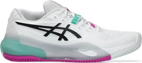Кросівки тенісні Asics GEL-RESOLUTION X CLAY біло-бірюзово-рожеві 1041A485-103
