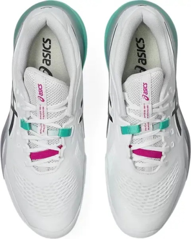 Кросівки тенісні Asics GEL-RESOLUTION X CLAY біло-бірюзово-рожеві 1041A485-103