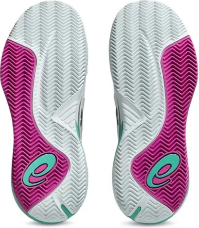 Кросівки тенісні Asics GEL-RESOLUTION X CLAY біло-бірюзово-рожеві 1041A485-103