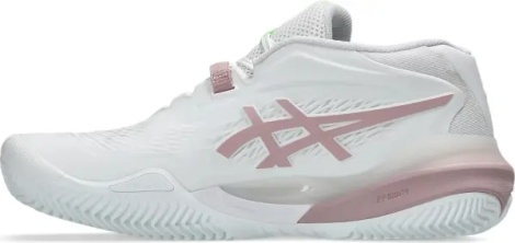 Кроссовки теннисные женские Asics GEL-RESOLUTION X CLAY бело-светло-розово-салатовые 1042A277-104