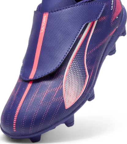 Бутсы детские Puma ULTRA 5 PLAY FG/AG V JR фиолетово-розовые 107914-01