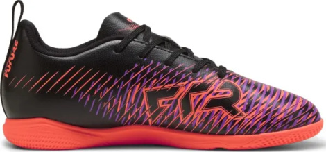 Футзалки (бампи) дитячі Puma FUTURE 8 PLAY IT JR чорно-коралово-фіолетові 108397-01