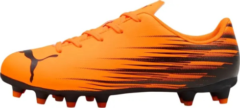 Бутсы детские Puma ATTACANTO II FG/AG JR оранжево-черные 108496-04