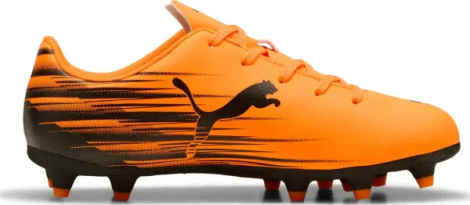 Бутсы детские Puma ATTACANTO II FG/AG JR оранжево-черные 108496-04