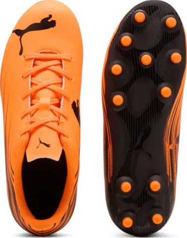 Бутсы детские Puma ATTACANTO II FG/AG JR оранжево-черные 108496-04