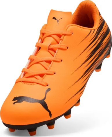 Бутсы детские Puma ATTACANTO II FG/AG JR оранжево-черные 108496-04