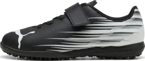 Сороконожки (шиповки) детские Puma ATTACANTO II TT V JR черно-белые 108499-01