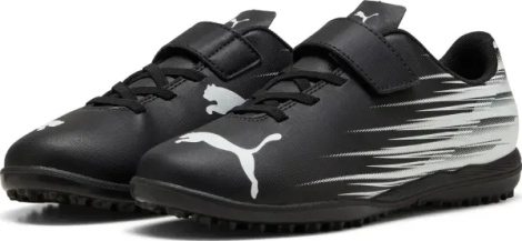 Сороконожки (шиповки) детские Puma ATTACANTO II TT V JR черно-белые 108499-01