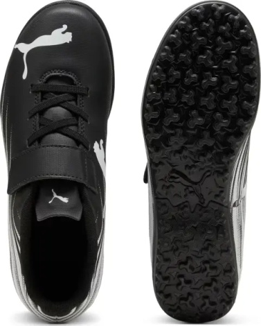 Сороконожки (шиповки) детские Puma ATTACANTO II TT V JR черно-белые 108499-01