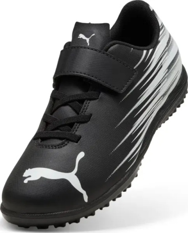 Сороконожки (шиповки) детские Puma ATTACANTO II TT V JR черно-белые 108499-01
