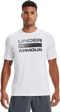 Футболка Under Armour TEAM ISSUE WORDMARK белая 1329582-100