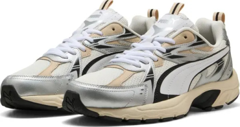 Кроссовки Puma MILENIO TECH бежево-серебряно-белые 40262303