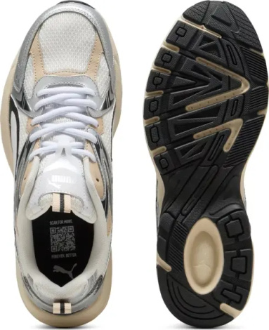 Кроссовки Puma MILENIO TECH бежево-серебряно-белые 40262303