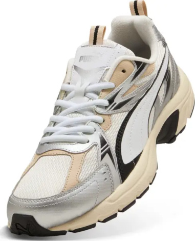 Кроссовки Puma MILENIO TECH бежево-серебряно-белые 40262303