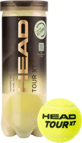 Набор мячей для тенниса Head TOUR XT 3 желтый (3 штуки) 570823