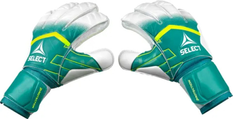 Воротарські рукавиці дитячі Select 04 PROTECTION V26 зелено-лимонно-білі 601042-404