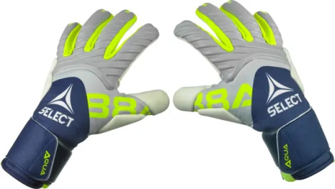 Воротарські рукавиці Select 88 PRO AQUA V26 темно-синьо-сіро-лимонні 601881-292