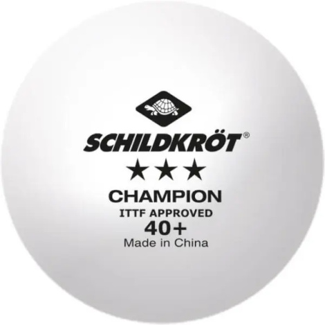 Мяч для настольного тенниса Donic CHAMPION ITTF 3* 40+ белый 608542