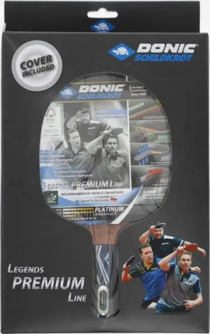 Ракетка для настольного тенниса Donic LEGENDS PLATINUM черная 754432