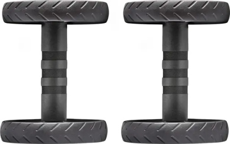 Ролики для преса Adidas CORE ROLLERS чорно-темно-сірі ADAC-11604GR