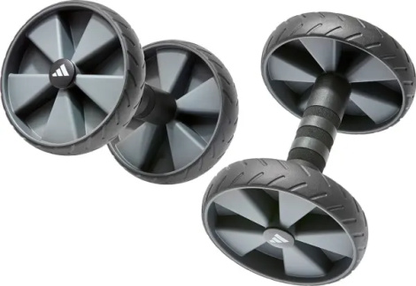 Ролики для преса Adidas CORE ROLLERS чорно-темно-сірі ADAC-11604GR