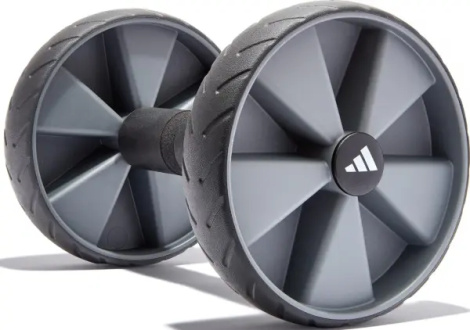 Ролики для преса Adidas CORE ROLLERS чорно-темно-сірі ADAC-11604GR