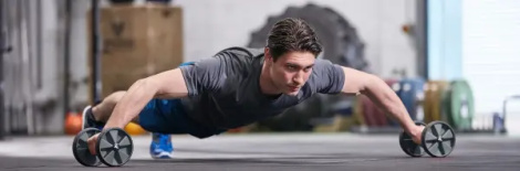 Ролики для преса Adidas CORE ROLLERS чорно-темно-сірі ADAC-11604GR